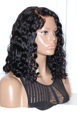 UNICE 14" Curly Wavy Curved Side Part 6x4" Bye-Bye Knots Wear & Go Lace Wig