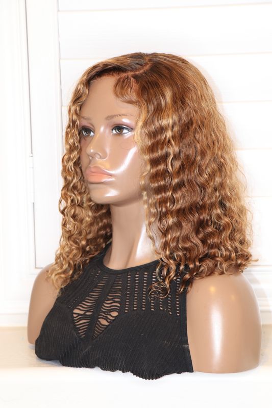 UNICE 12" Honey Blonde Highlight Loose Wave 7x5" Lace Wig Pre-Everything Bye-Bye Knots Baby Hair