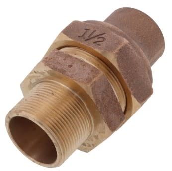 1 1/2 IN FLARE X MIP NO LEAD BRONZE ADAPTER COUPLING (FLARE X MALE)