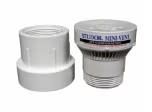 STUDOR 1 1/2 IN OR 2 IN CONNECTION MINI-VENT AIR ADMITTANCE VALVE WITH PVC ADAPTER