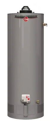 RHEEM PERFORMANCE PLATINUM 50 GALLON TALL 12 YEAR 40,000 BTU  NATURAL GAS TANK WATER HEATER