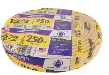 12/2 X 250 FT ROMEX SIMPULL TYPE NM-B WIRE CABLE
