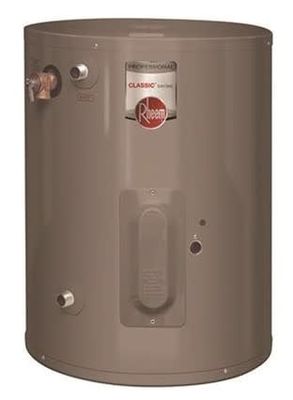 RHEEM PROFESSIONAL CLASSIC 6 GAL. 120-VOLT POINT OF USE ELECTRIC WATER HEATER WITH SIDE T AND P RELIEF VALVE