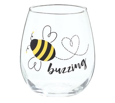 BEE BUZZING WINE GLASS