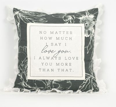 NO MATTER.. RUFFLE PILLOW