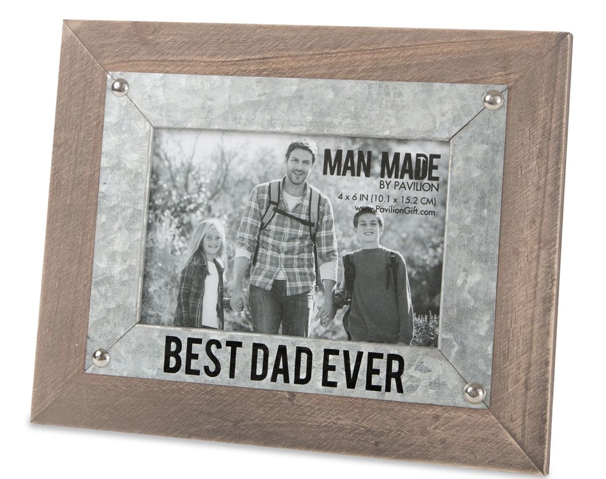 WOOD METAL FRAME-BEST DAD