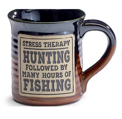 STRESS THERAPY FISHING/HUNTING MUG