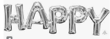 &quot;HAPPY&quot; PHRASE, COLOR: SILVER