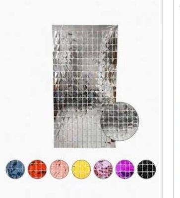 FOIL SQUARES CURTAIN