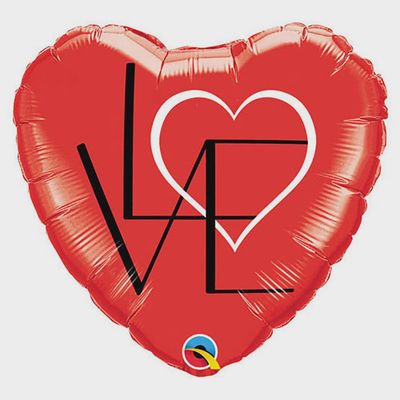 18” LOVED RED HEART