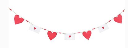 HEART AND ENVELOPE GARLAND