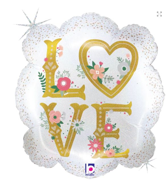 GLITTER JUMBO LOVE FRAMED