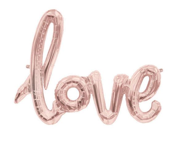 LOVE SCRIPT MYLAR