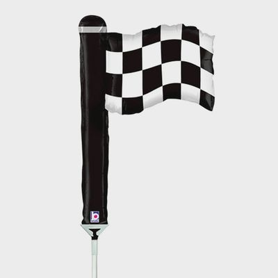 14” CHECKERED FLAG MINI MYLAR