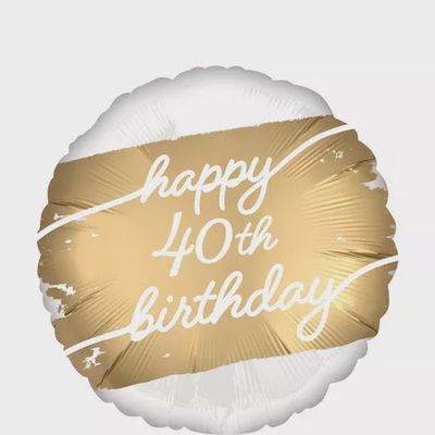 18” HAPPY 40TH BIRTHDAY MYLAR