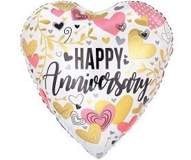 36” HAPPY ANNIVERSARY HEART