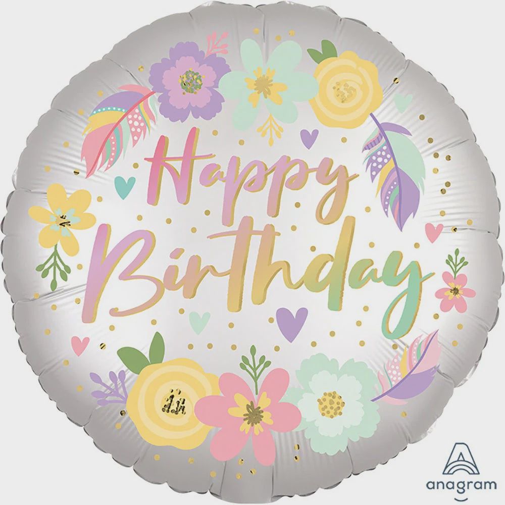 18” HBD BOHO SATIN