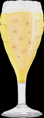 39” BUBBLY  CHAMPAGNE GLASS