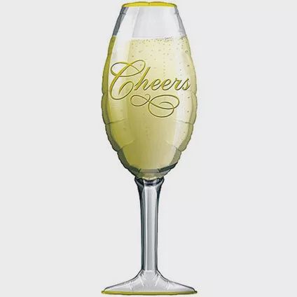 38” CHEERS CHAMPAGNE GLASS