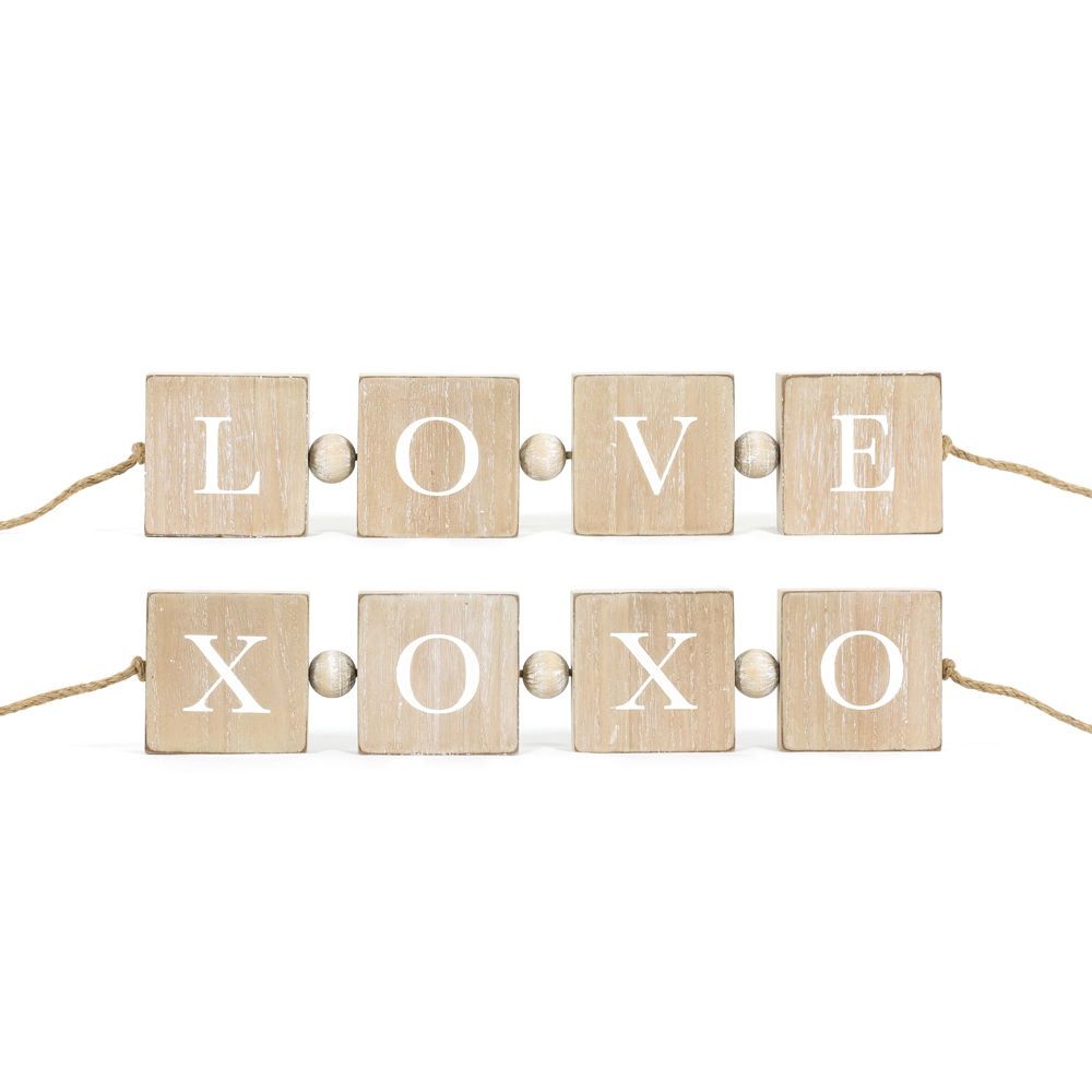 WOOD BLOCKS XO/LOVE