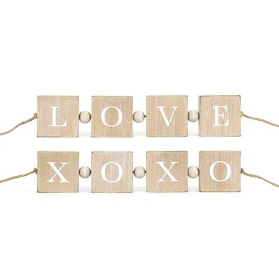 WOOD BLOCKS XO/LOVE