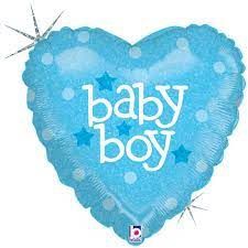 18” BABY BOY HEART