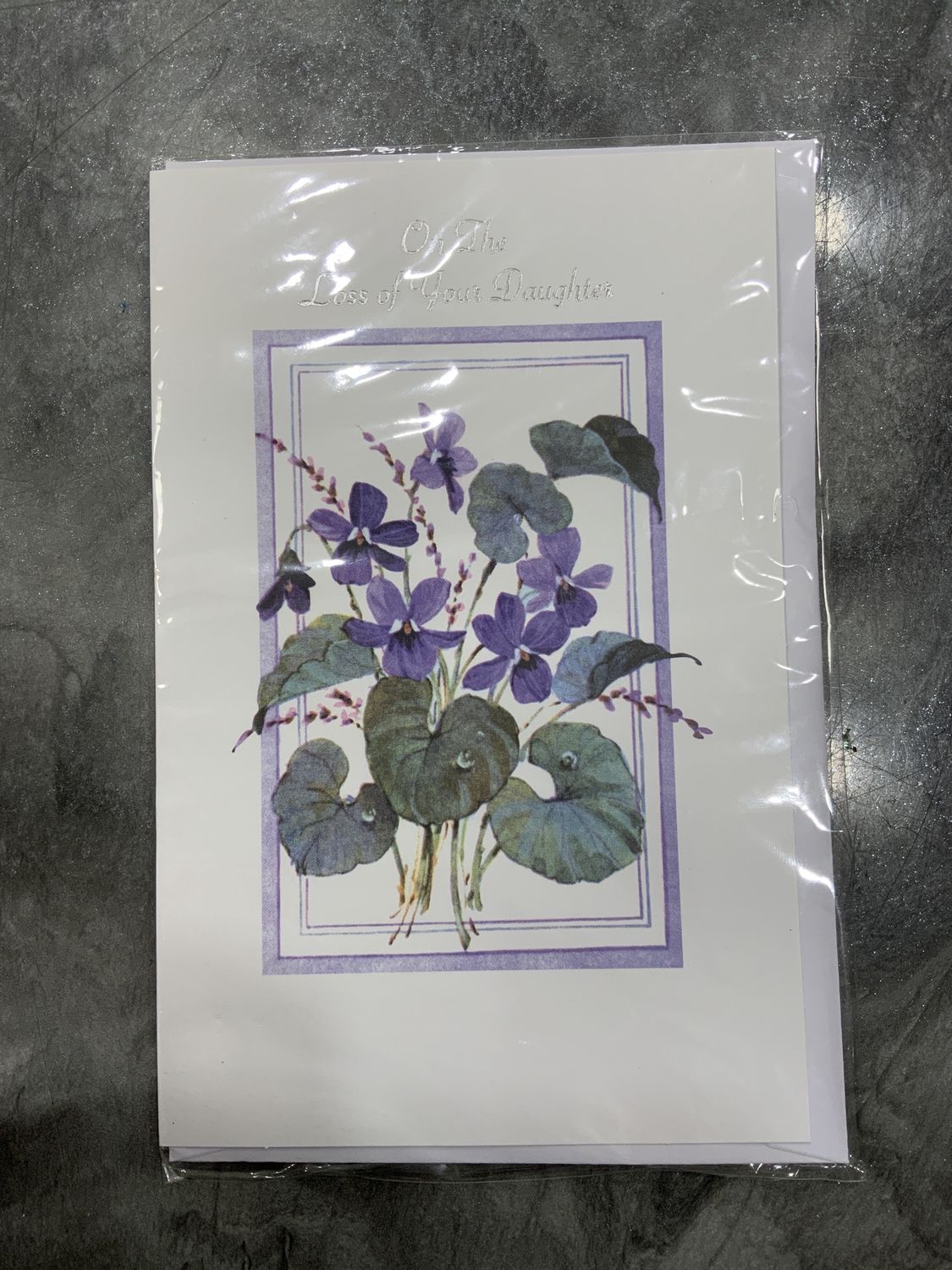 GREETING CARDS- SYMPATHY ANS CONDOLENCES, DESIGN: LOSS OF DAUGHTER