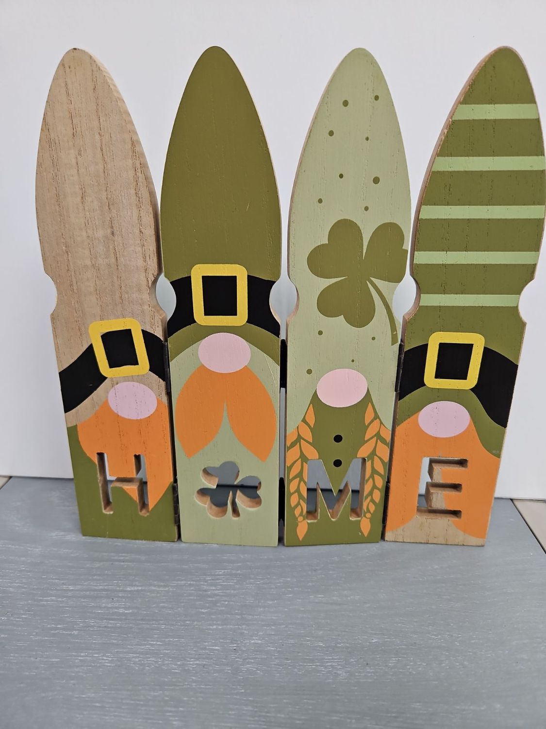 WOOD ST. PATTYS DAY GNOMES