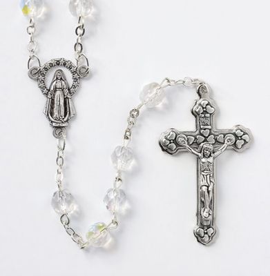 6MM CRYSTAL AURORA ROSARY