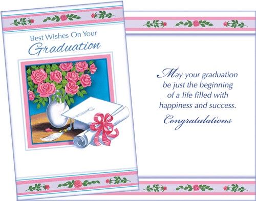 GREETING CARD- BEST WISHES ON YOUR GRADUATION