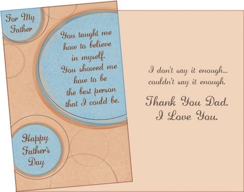 GREETING CARD- FOR MY FATHER