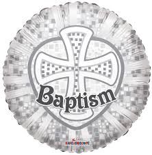 18” SILVER/WHITE BAPTISM