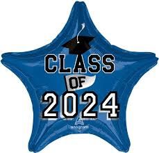 18” CLASS OF 2024 BLUE STAR