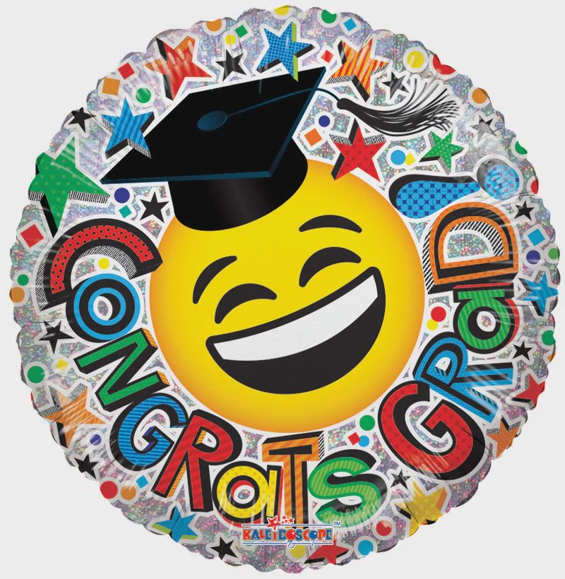 9” MINI CONGRATS GRAD EMOJI