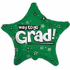 18” WAY TO GO GRAD GREEN STAR