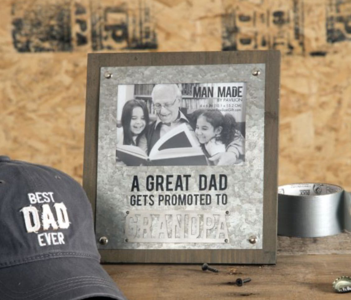 DAD/GRANDPA WOOD-METAL FRAME