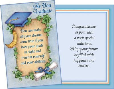 GREETING CARD- AS YOU GRADUATE