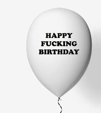 ADULT LATEX BALLOONS, DESIGN: BIRTHDAY