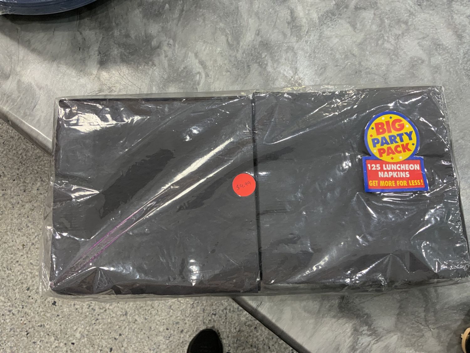 BLACK BIG PARTY PACK NAPKINS