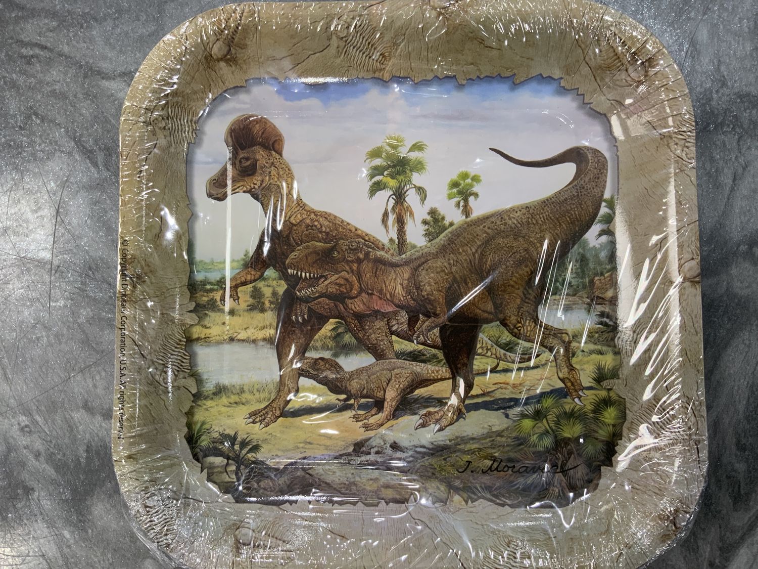 DINOSAUR PARTY, DESIGN: DINNER PLATE