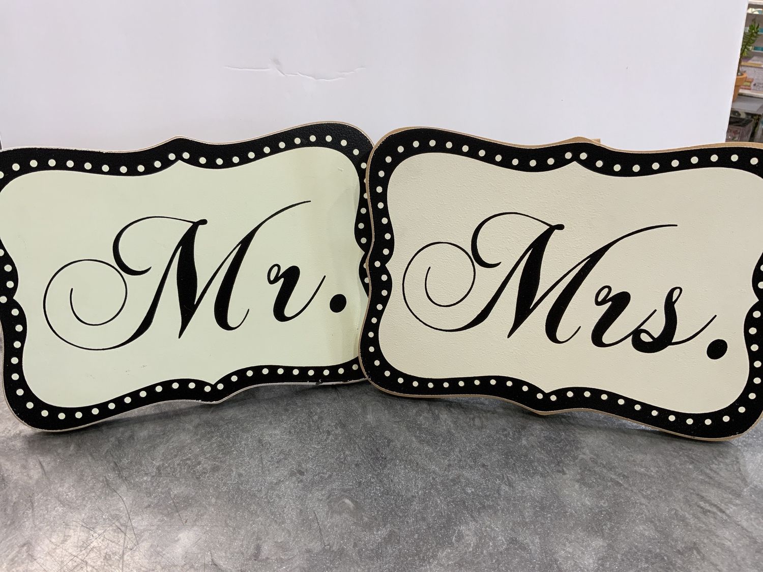 MR AND MRS WOOD SIGNS