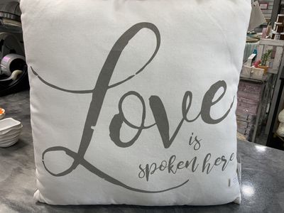 LOVE SPOKEN PILLOW