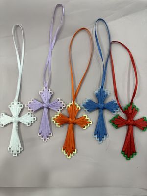 HAND-MADE RIBBON CROSS