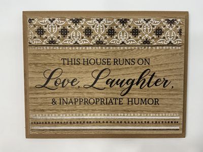 TABLE PLAQUE-THIS HOUSE
