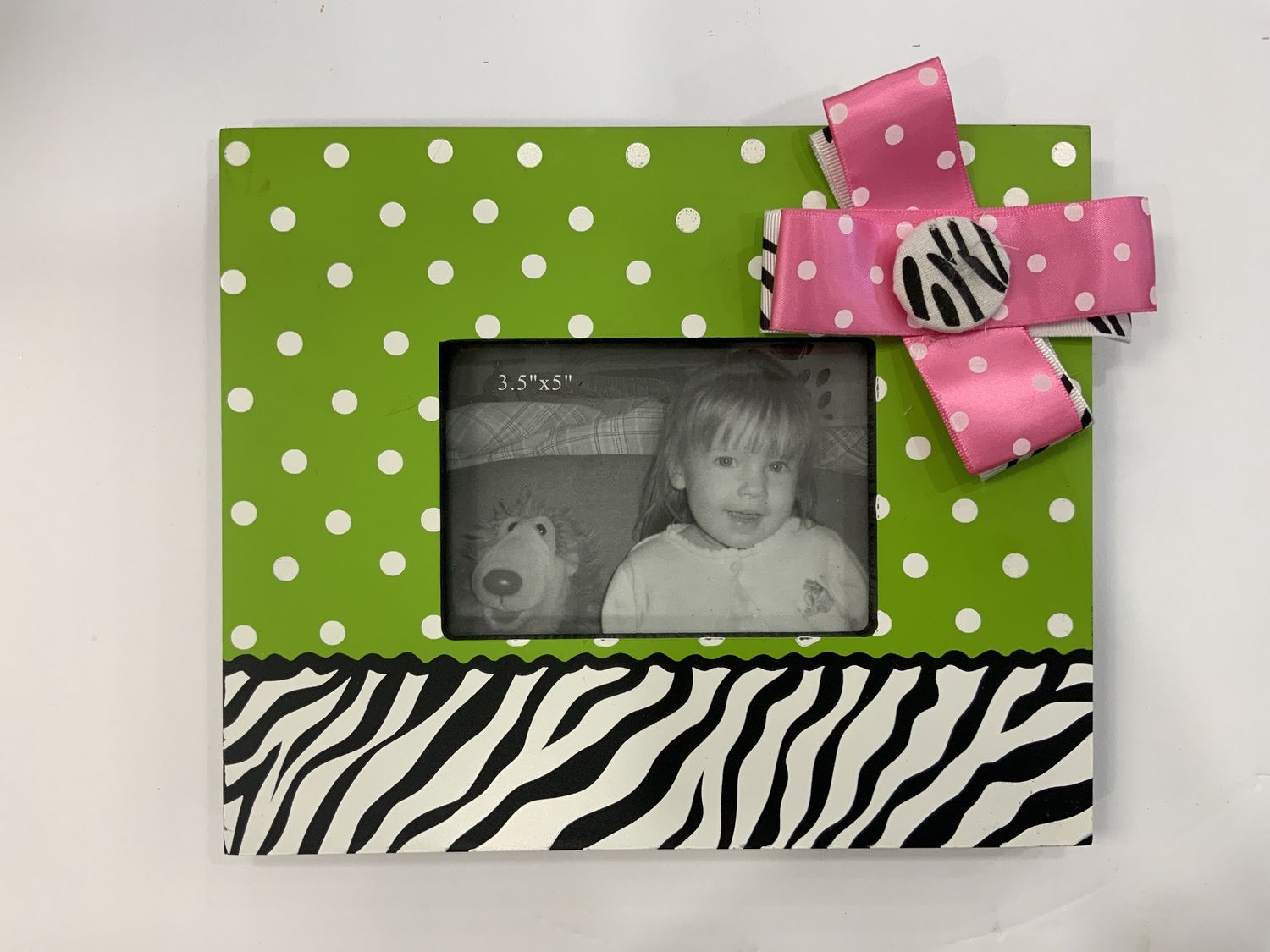 GREEN POLKA DOT FRAME