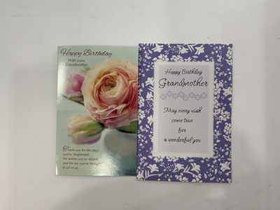 GREETING CARDS- GRANDMOTHER BIRTHDAY