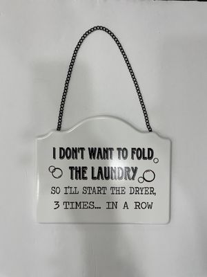 METAL LAUNDRY SIGN