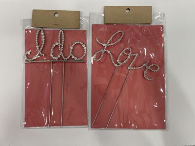 RHINESTONE CAKE TOPPER- LARGE