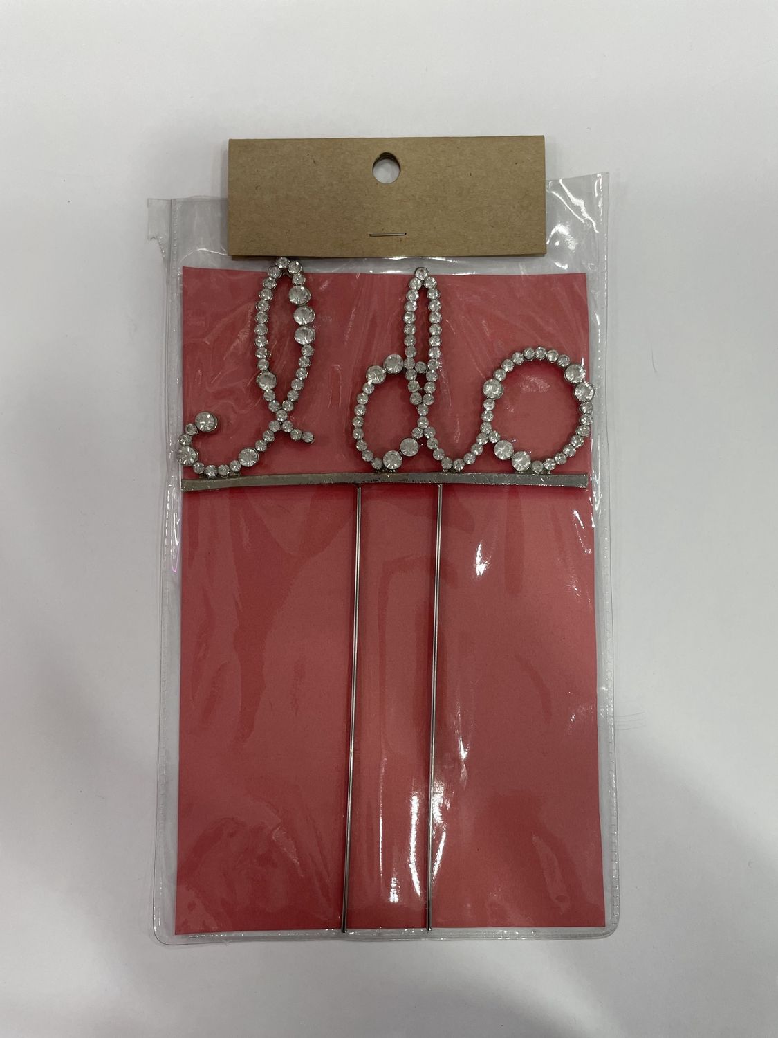 RHINESTONE CAKE TOPPER- LARGE, DESIGN: I DO