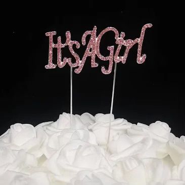 RHINESTONE  BABY CAKE TOPPER